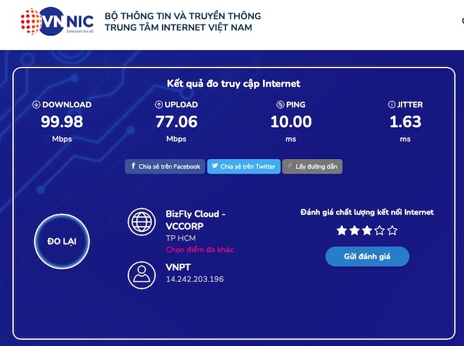 Thuê bao Mobi, Vina, Viettel không tốn data khi đo tốc độ Internet tại đây - 3