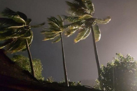 Áp thấp nhiệt đới đổ bộ Hải Phòng-Ninh Bình, mưa to, gió giật nhiều nơi