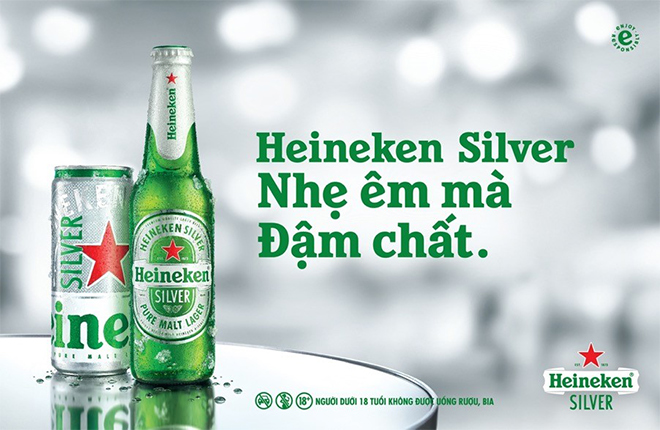 Heineken Silver đích thị là “át chủ bài” của Heineken khi nhắm đến phân khúc người tiêu dùng trẻ theo đuổi phong cách trẻ trung, hiện đại