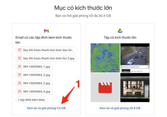 Cách xóa các tệp tin lớn khỏi Gmail, Google Drive và Photos - 2