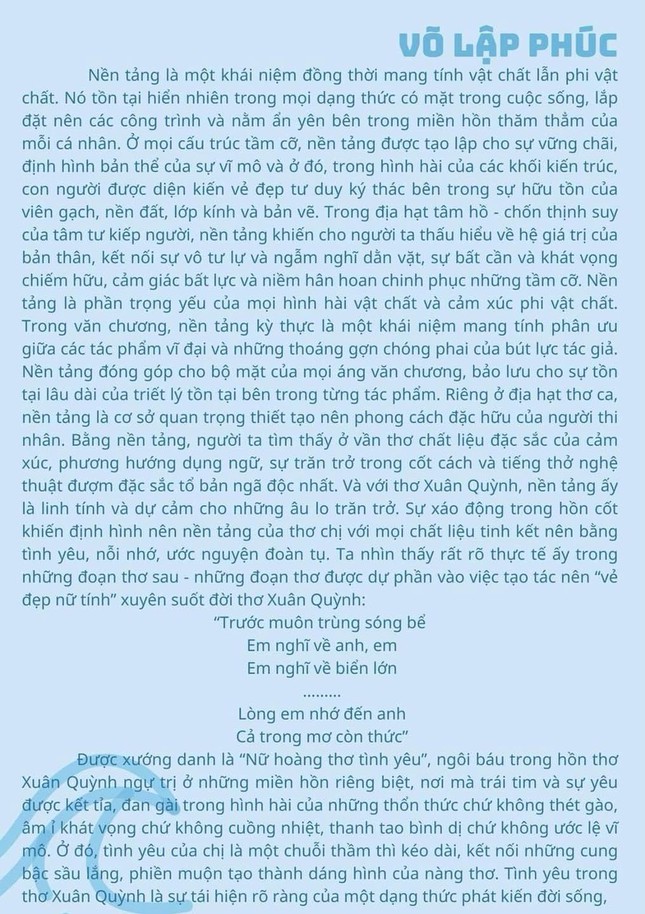 Ngay từ phần mở bài, Phúc đã "nhập đề" với kiến thức liên quan đến triết học. Ảnh: FBNV.