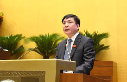 Tổng Thư ký Quốc hội Bùi Văn Cường phát biểu