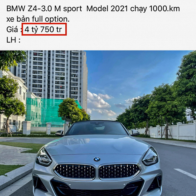 BMW Z4 thế hệ mới chạy lướt rao bán giá hơn 4,7 tỷ đồng - 3