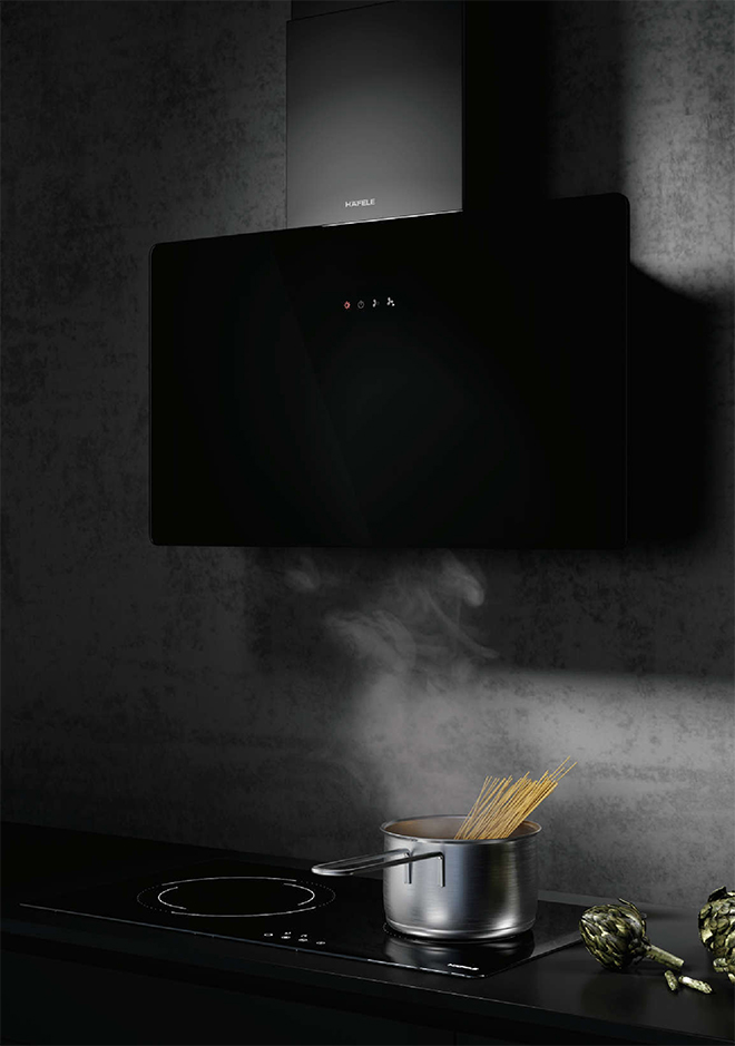 Máy hút mùi treo tường Häfele HH-WVG80E giúp hút sạch mùi thức ăn và thông thoáng bếp