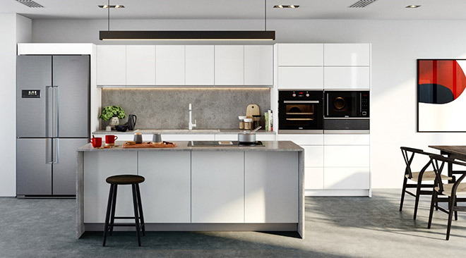 Häfele mang đến một căn bếp tiện nghi với các vận dụng hiện đại, tăng hứng thú cho việc nấu nướng