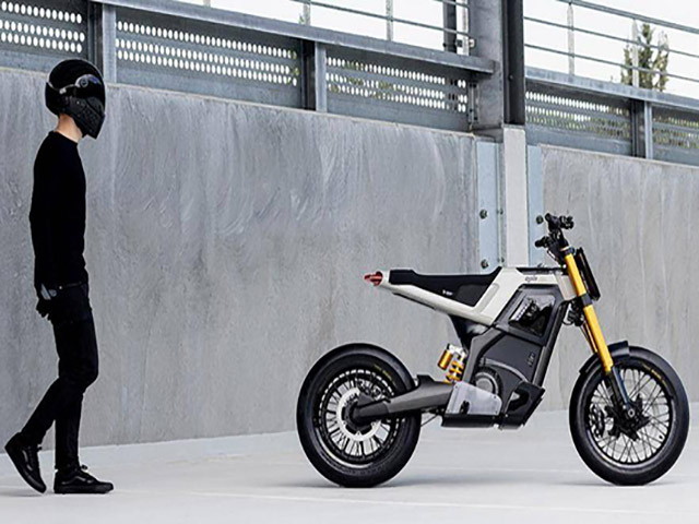 Xe máy - Xe đạp - Vẻ đẹp độc đáo của mẫu mô tô điện Concept-E