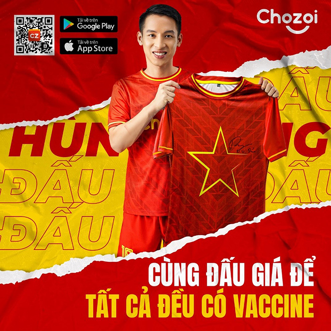 Sự kiện “Việt Nam quyết thắng đại dịch” Chozoi x Đỗ Hùng Dũng ủng hộ Quỹ vaccine phòng, chóng Covid-19 Việt Nam