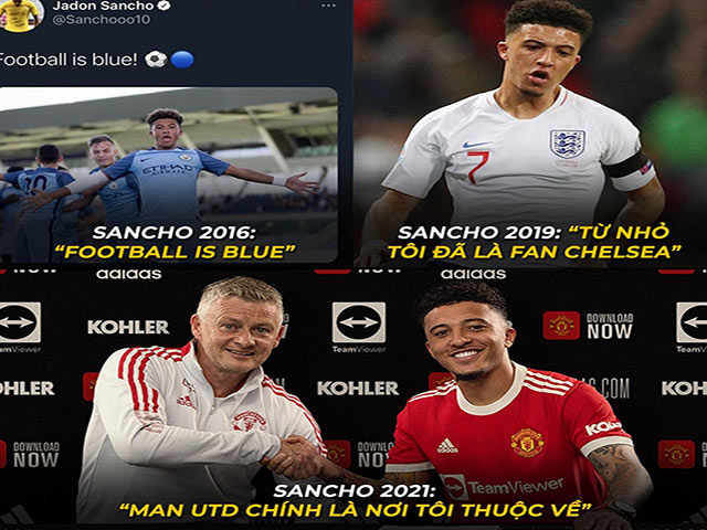 Tranh vui - Ảnh chế: Sancho từng "thay lòng đổi dạ" theo năm tháng trước khi đến MU