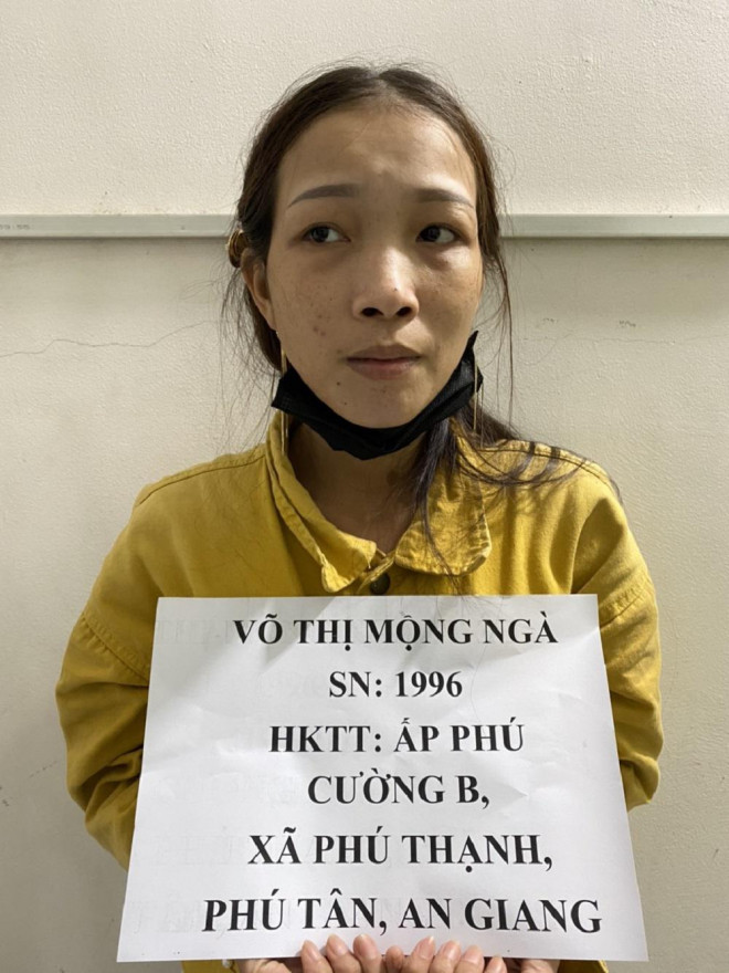 Đối tượng Võ Văn Đá, Võ Thị Mộng Ngà và Võ Thị Mộng Xoàn