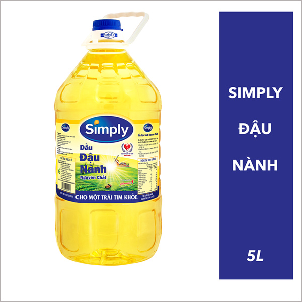 Dầu đậu nành Simply 5L giảm còn 275,000 đồng. Đặt mua tại wilmar_official_store