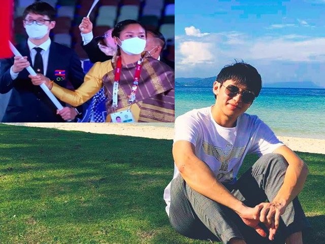 Bạn trẻ - Cuộc sống - Chàng sinh viên Việt – Lào, cầm Quốc kỳ dẫn đầu đoàn thể thao Lào tại Olympic Tokyo 2020