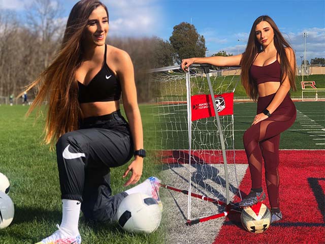 Media - Cô gái dạy bóng đá trên mạng "gây sốt" vì dáng quá đẹp và chuẩn