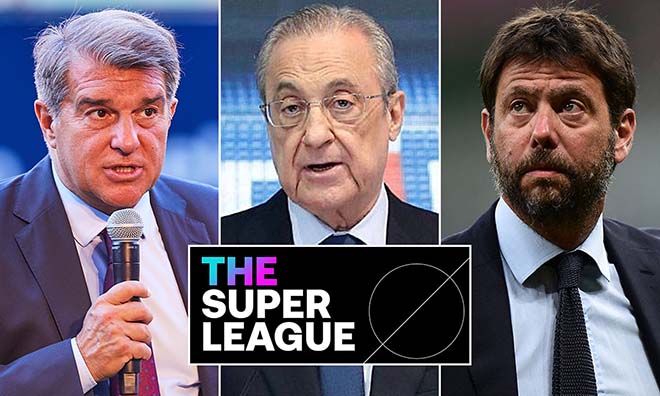Vì sự cứng đầu của 3 đội bóng Barca, Real và Juventus, dự án Super League vẫn chưa bị khai tử