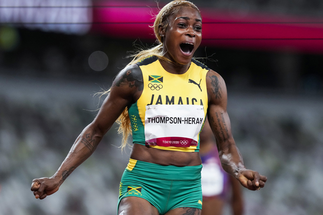 Đợt chạy 100m nữ tại Olympic Tokyo được ví như cuộc chiến nội bộ giữa&nbsp;3 VĐV Jamaica
