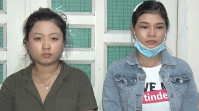 Các đối tượng bị bắt trong đường dây lừa tình và chiếm đoạt tiền của nhiều phụ nữ