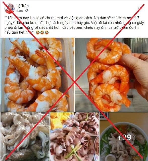 Thông tin Lệ Trần đăng tải là không chính xác.
