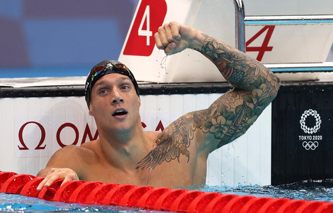 Caeleb Dressel giành 5 HCV bơi, đứng trước cơ hội trở thành VĐV xuất sắc nhất Olympic Tokyo