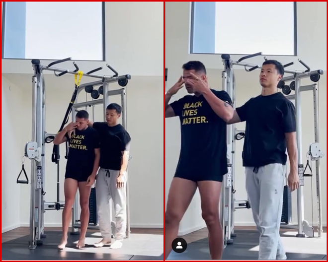 Chicharito khóc trong phòng tập phục hồi chức năng của LA Galaxy