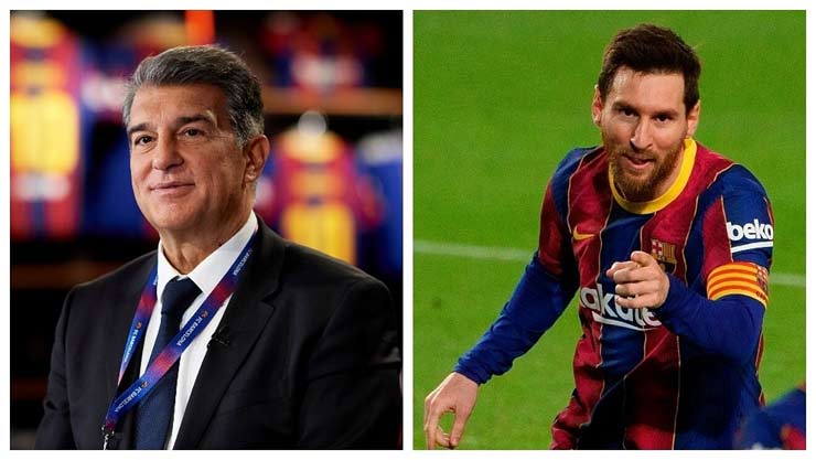 Tân Chủ tịch Barca - Joan Laporta dường như đã thuyết phục thành công Messi gia hạn hợp đồng với CLB này
