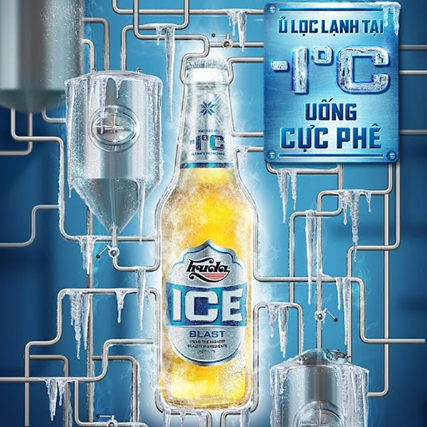 Huda Ice Blast mang lại trải nghiệm bia “cực lạnh, cực đã”, xua tan cái nóng ngày hè