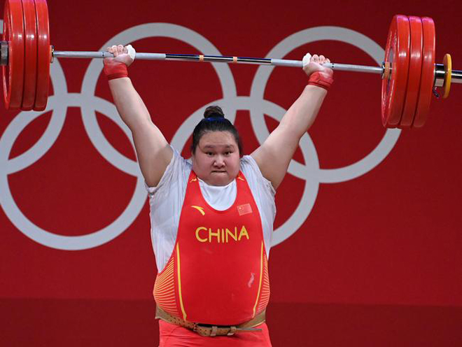 Đô cử Trung Quốc phá 3 kỷ lục Olympic, giành 1 HCV hạng cân trên 87kg nữ