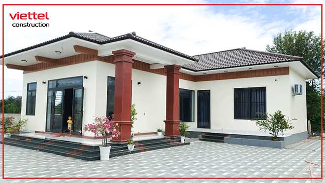 Công trình nhà ở của anh Thới tại Quảng Trị sau hơn 15 tháng bàn giao.