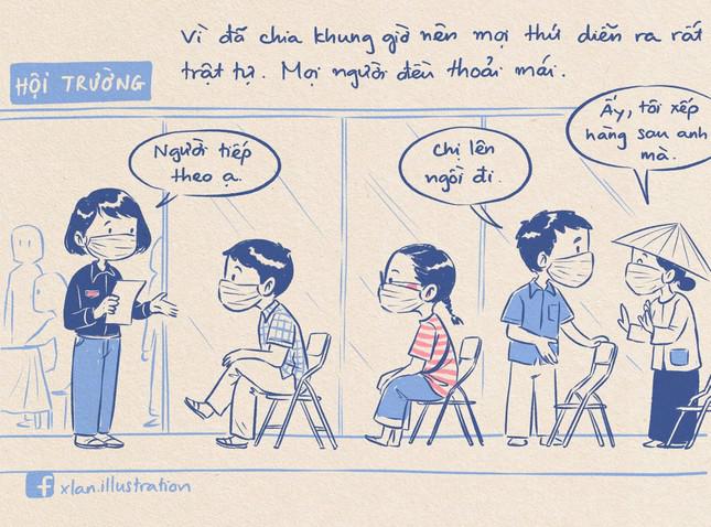 Bạn trẻ Hà Nội ghi nhật ký đi tiêm vắc xin siêu dễ thương - 6