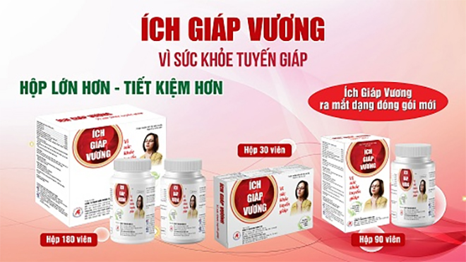 Thực phẩm bảo vệ sức khỏe Ích Giáp Vương giúp cải thiện bướu cổ