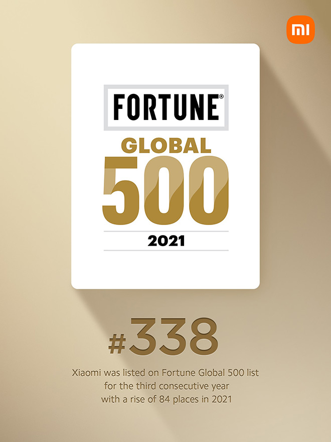 Xiaomi thăng hạng trong danh sách Fortune Global 500 - 1