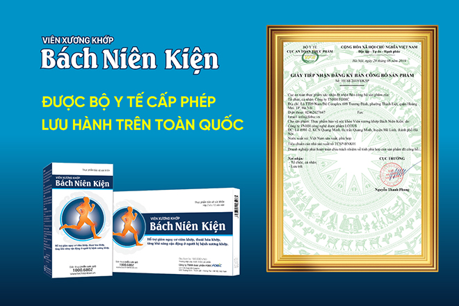 Lý do viên xương khớp Bách Niên Kiện được người bị viêm khớp, thoái hóa khớp tin dùng - 2