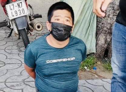 Nguyễn Phú Thịnh thời điểm bị công an bắt giữ