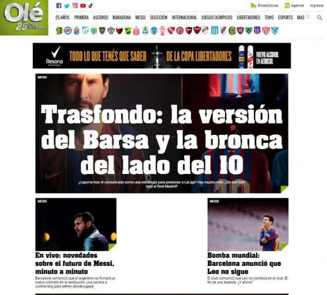 Messi rời Barca: Báo chí thế giới rung chuyến, kêu gọi PSG - Man City vào cuộc - 1