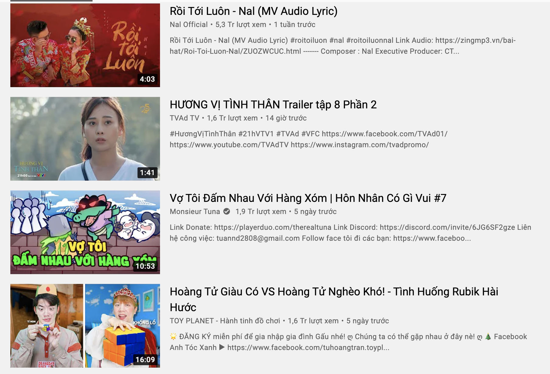 Công bố những nội dung đang “hot” trên YouTube Việt Nam - 2