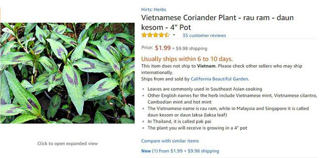 Tuy nhiên khi sang tới nước Mỹ nó được bán giá 1,99 USd và cộng thêm chi phí 9,98 USD tiền vận chuyển (tất cả khoảng 250.000 đồng).