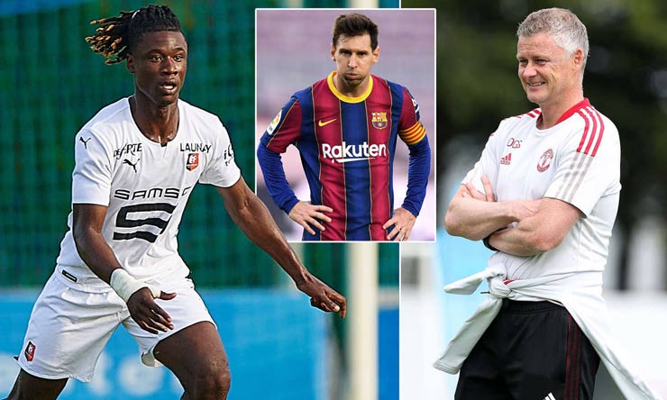 PSG chiêu mộ Messi có thể giúp MU dễ dàng có "Pogba mới" Camavinga từ Rennes