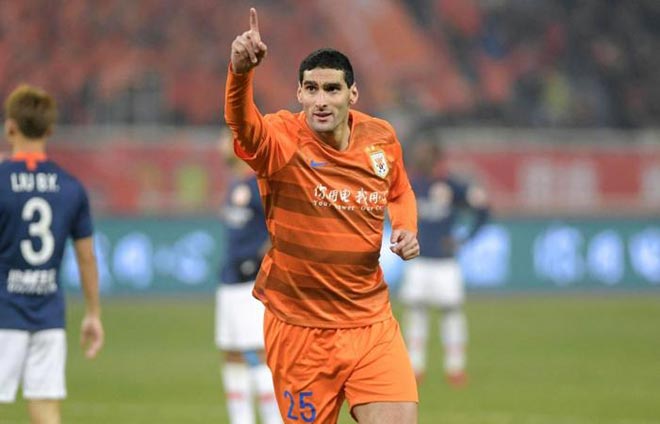 Fellaini đang là chân sút số 1 của giải VĐQG Trung Quốc