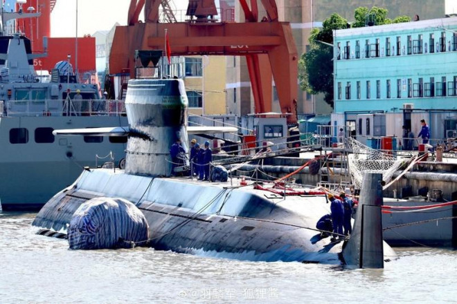 Tàu ngầm Type 039D của Trung Quốc. Ảnh: TWITTER