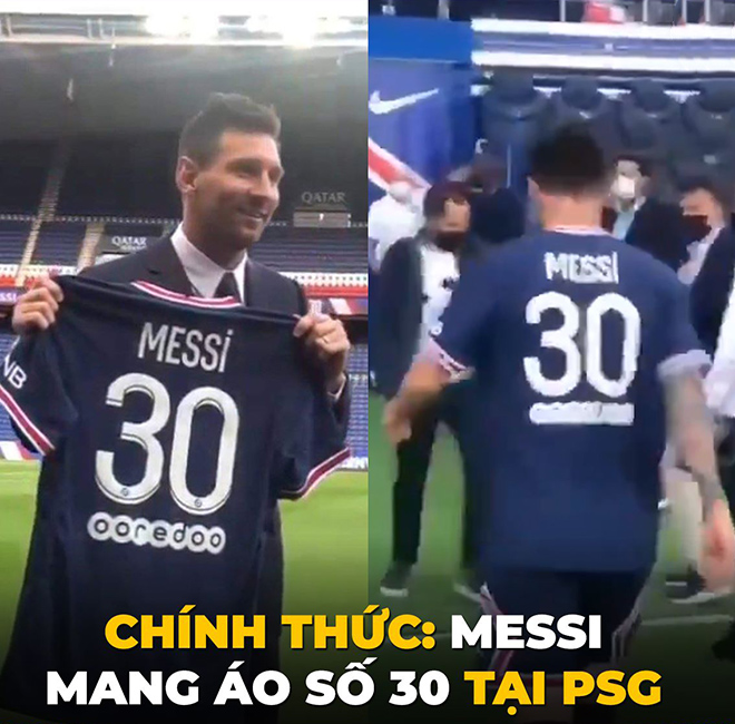 Xem ảnh Messi gia nhập PSG để cảm nhận nét trẻ trung của anh trong màu áo mới, đồng thời tưởng nhớ những năm tháng Messi đại thành công tại Barca.