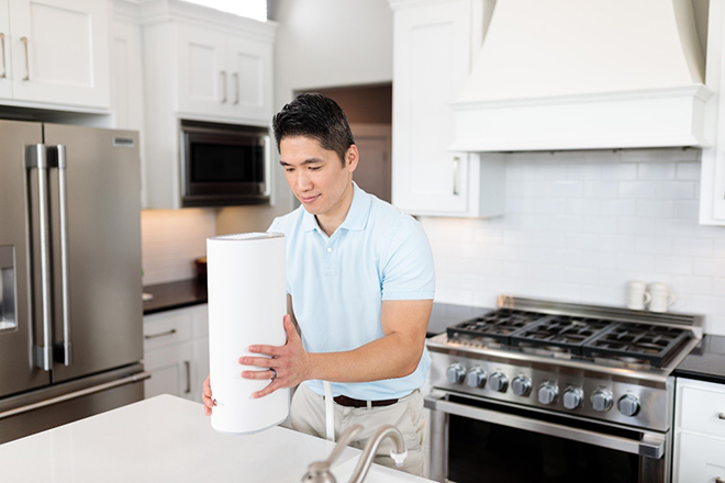 Máy lọc nước thông minh Ecosphere nhỏ gọn và dễ lắp đặt