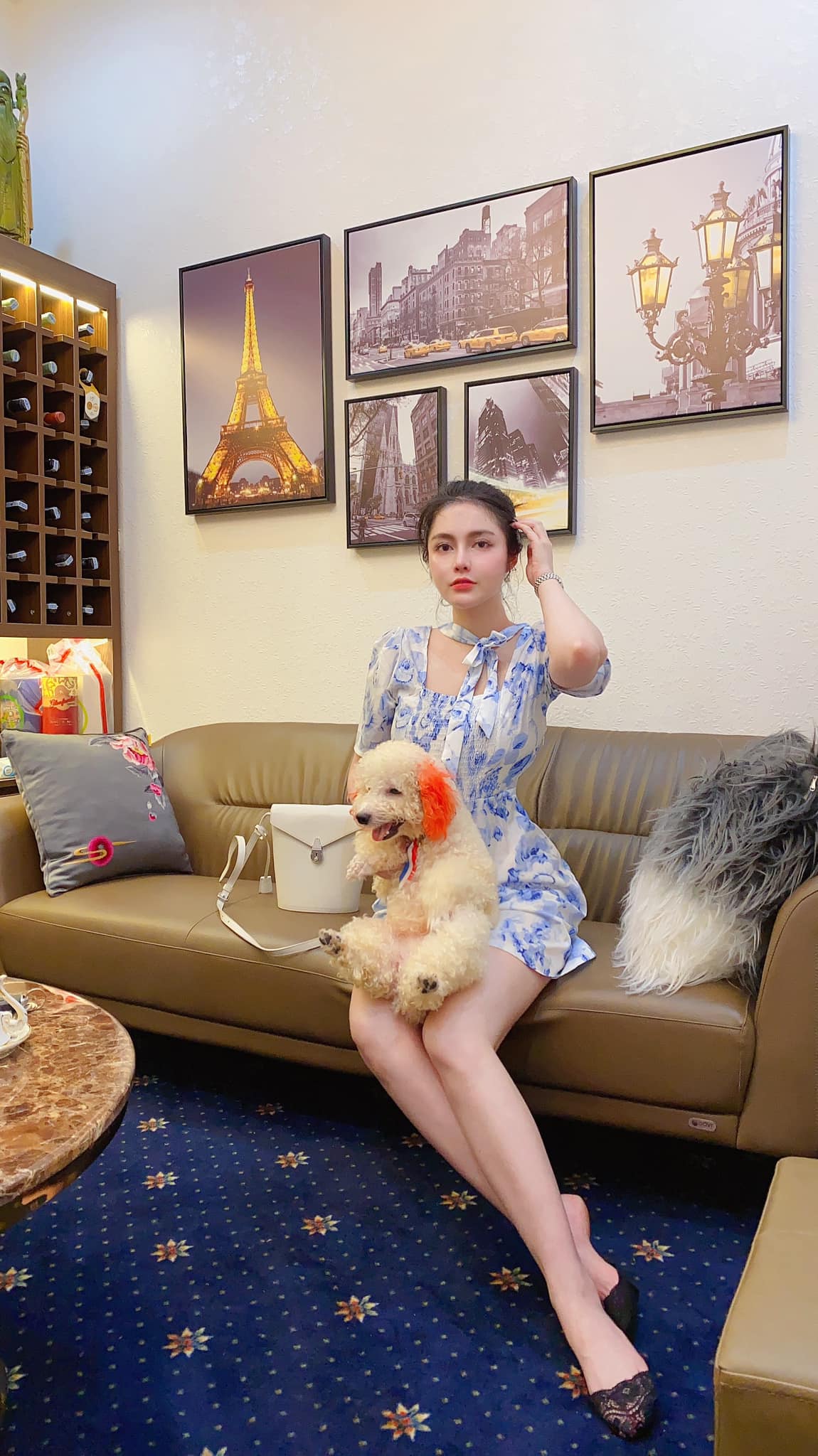 Thời gian ở nhà, Cao Diệp Anh mày mò điều chế mỹ phẩm dưỡng da, dưỡng tóc.
