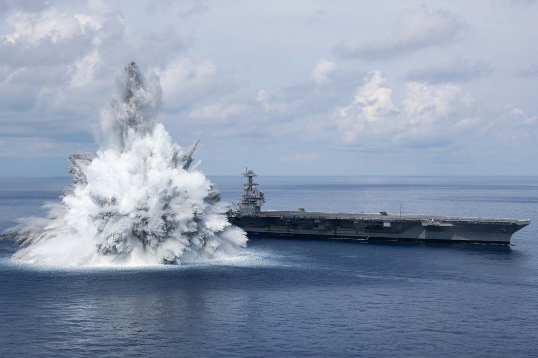 Siêu tàu sân bay Mỹ USS Gerald R. Ford đã trải qua 3 lần thử nghiệm khả năng chống chịu.