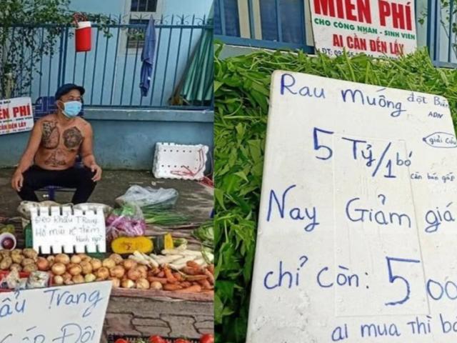 TV Show - "Ông chủ xăm trổ" Minh Râu bán rau 5 tỷ/bó không nhận tiền quyên góp vì lý do này