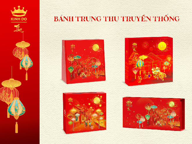Các sản phẩm bánh trung thu Kinh Đô đã có mặt tại các hệ thống bán hàng trực tuyến
