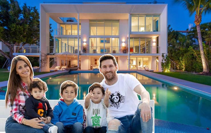Messi và vợ con đang ở tại căn biệt thự sang trọng ở Paris mà anh đã mua từ 5 năm trước với giá 8,3 triệu euro