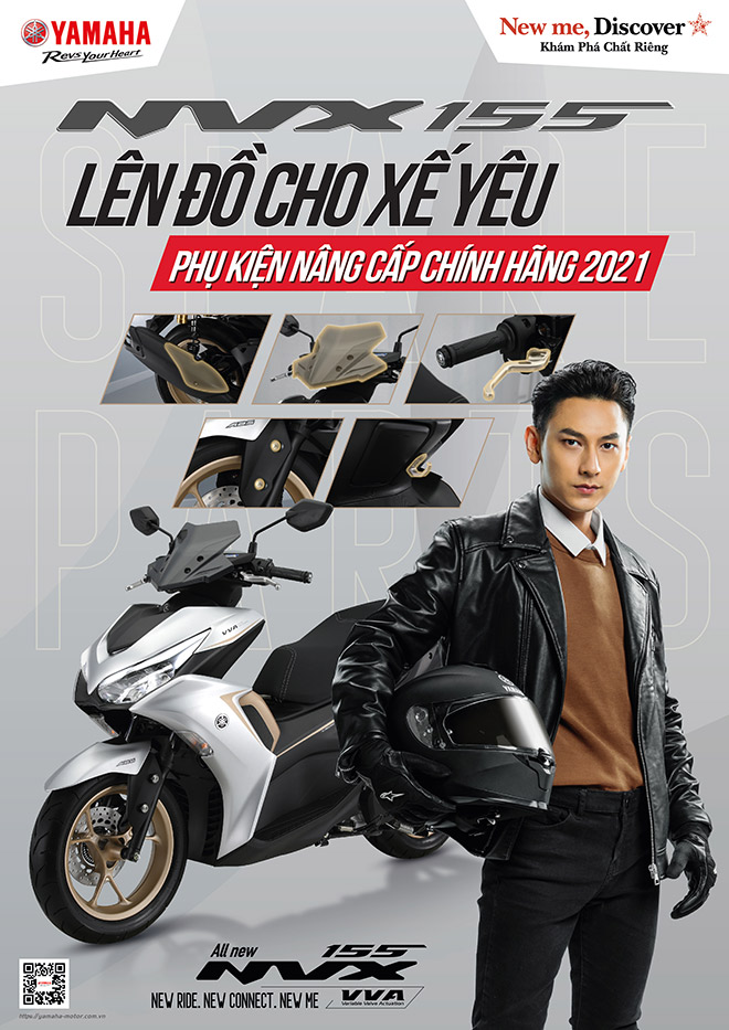 Yamaha bổ sung đồ chơi chính hãng cho “siêu” xế NVX 155 VVA - 1