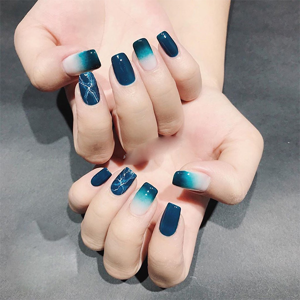 Chi tiết hơn 63 về nail màu xanh dương nhất mới nhất  Du học Akina