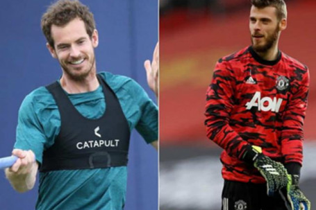 De Gea trổ tài tennis mơ dự US Open đấu Djokovic, Murray ngỏ ý giúp sức