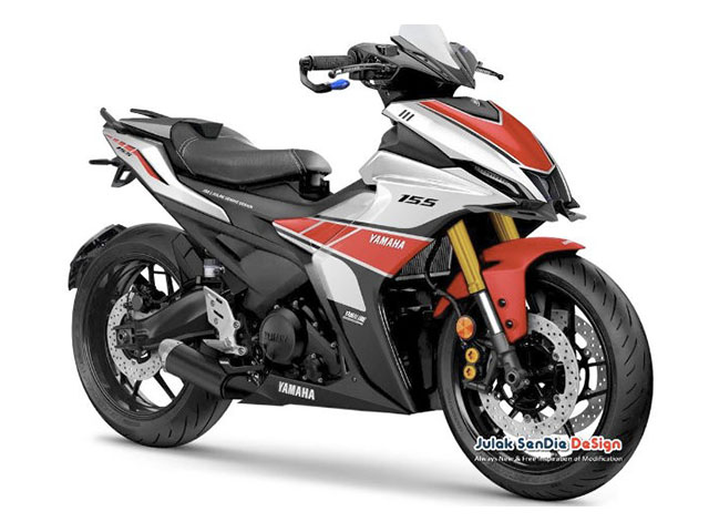 Thế giới xe - Xuất hiện Yamaha Aerox 155 VVA phiên bản "lưỡng tính" cực độc đáo