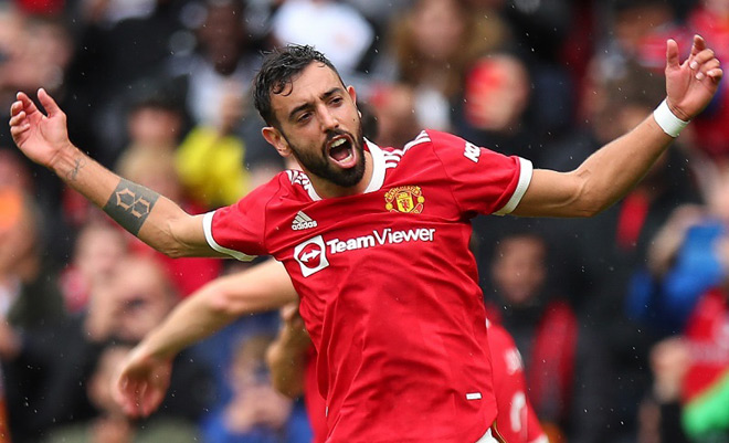 Bruno Fernandes vươn lên dẫn đầu danh sách đua tranh "Vua phá lưới Premier League 2021/22" với 3 bàn vào lưới Leeds United