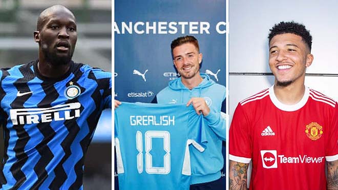 Các thương vụ Grealish, Lukaku và Sancho vẫn là lớn nhất của giải Ngoại hạng Anh hè 2021